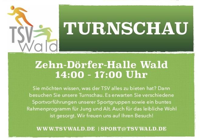 You are currently viewing Turnschau am 19. Mai 14 – 17 Uhr